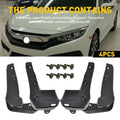 Mud Flaps Splash Guards for Honda Civic Sedan (2016–2021) Front & Rear
