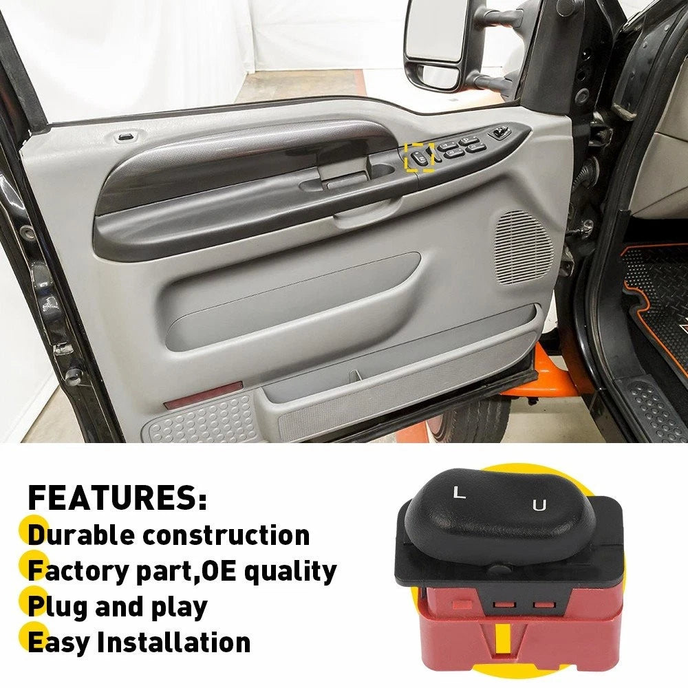 Power Door Lock Switch for Lincoln Navigator (1999–2002) Front Right Black