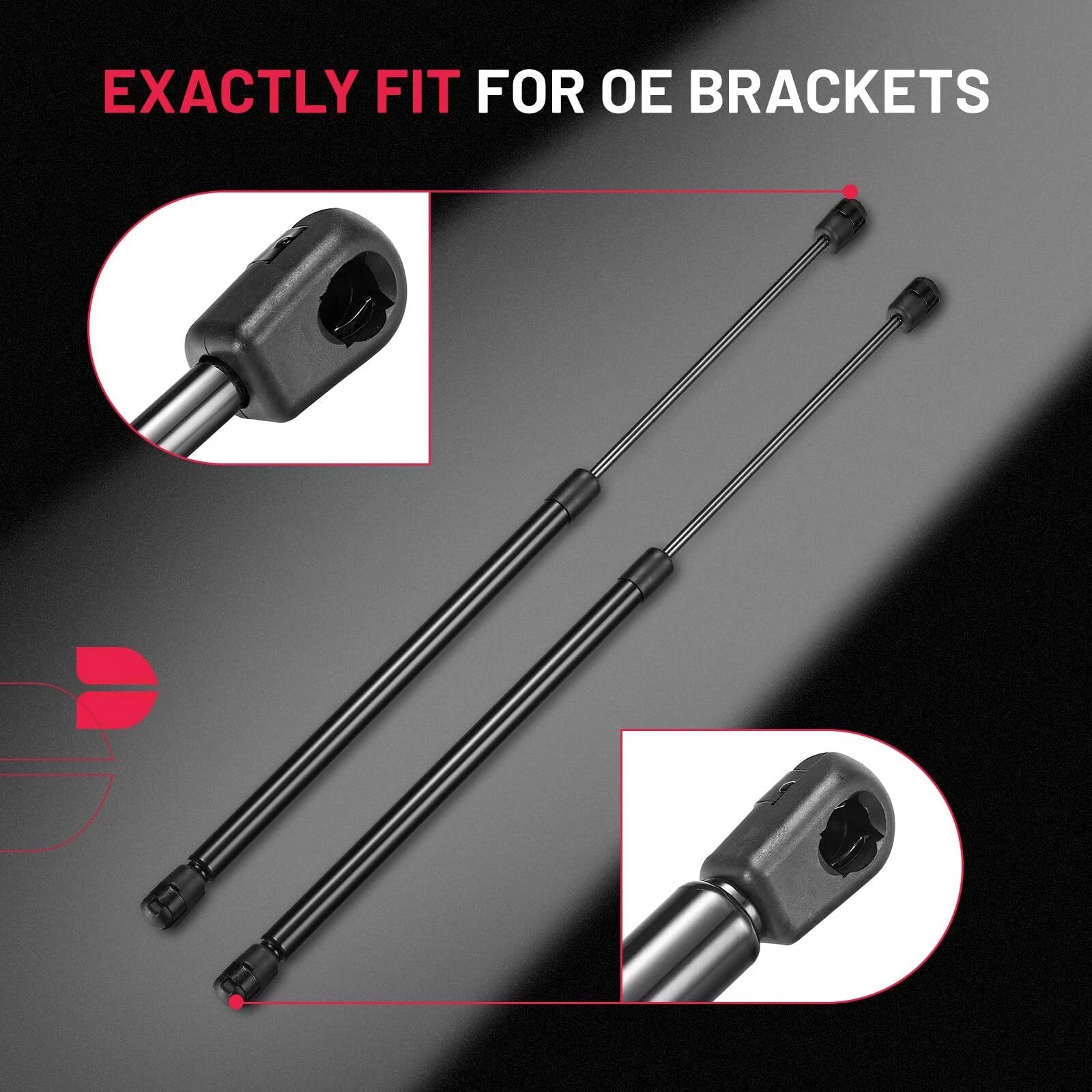 Set of 2 Gas Struts for Leer Camper Shell Window (20")