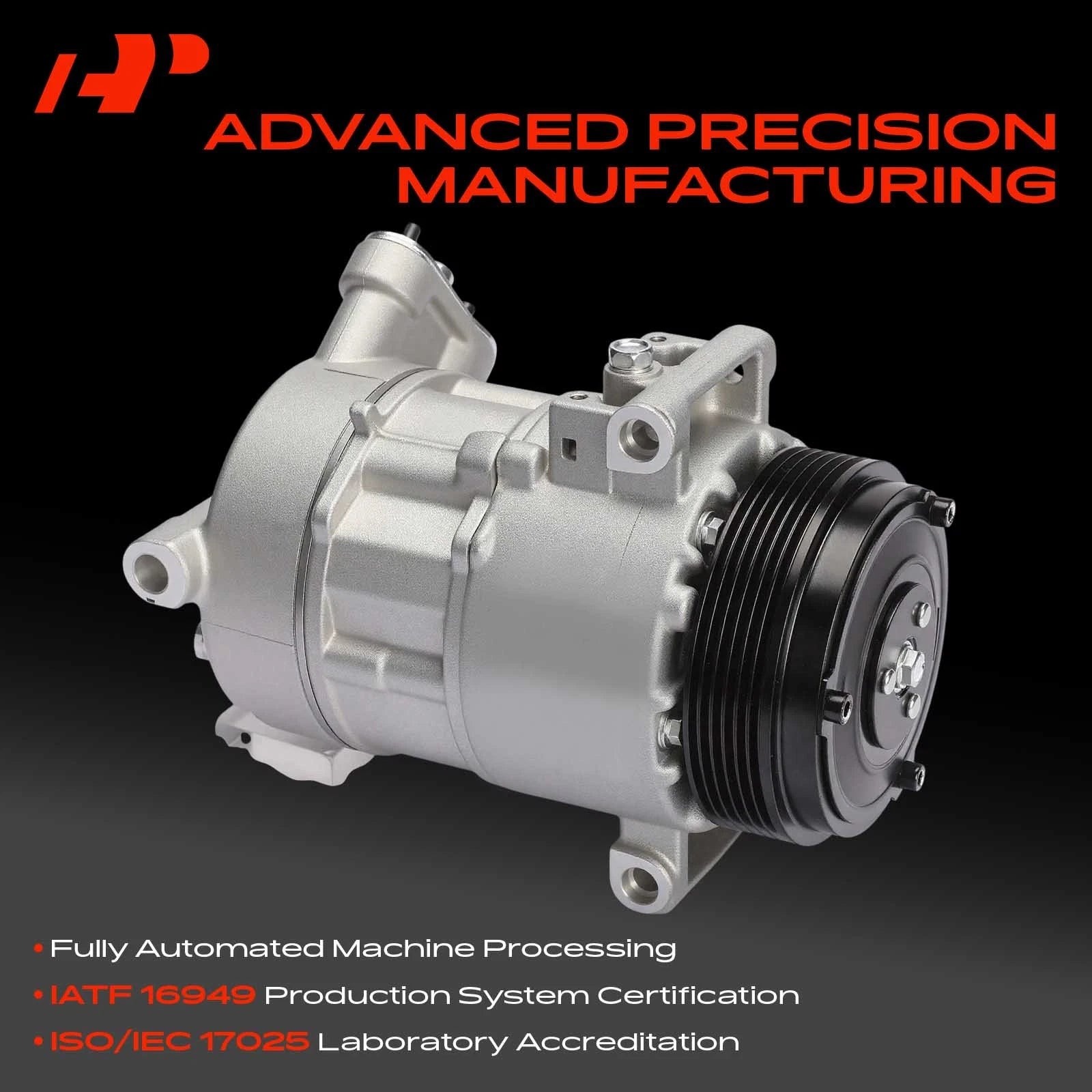 A/C Compressor with Clutch for Pontiac G8 (2008–2009) V6 3.6L 92240524