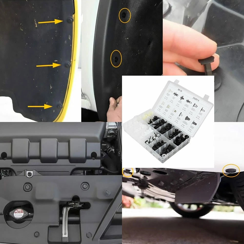 317 PCS Panel Trim Door Push Retainer Clips for Toyota