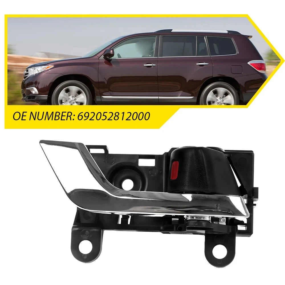 Front Right Black Interior Door Handle for Toyota Highlander (2008–2013)