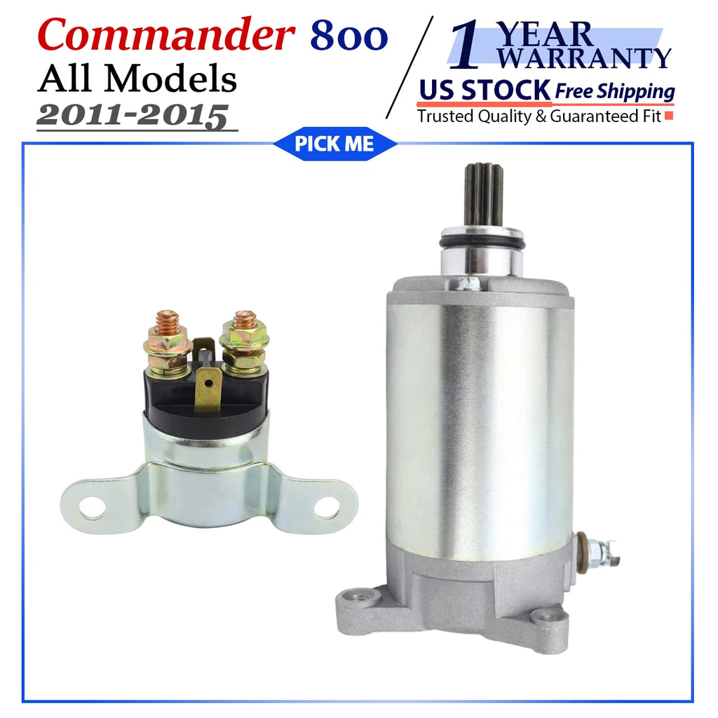 Starter for Can-Am Commander 800 (2011–2015) with Relay