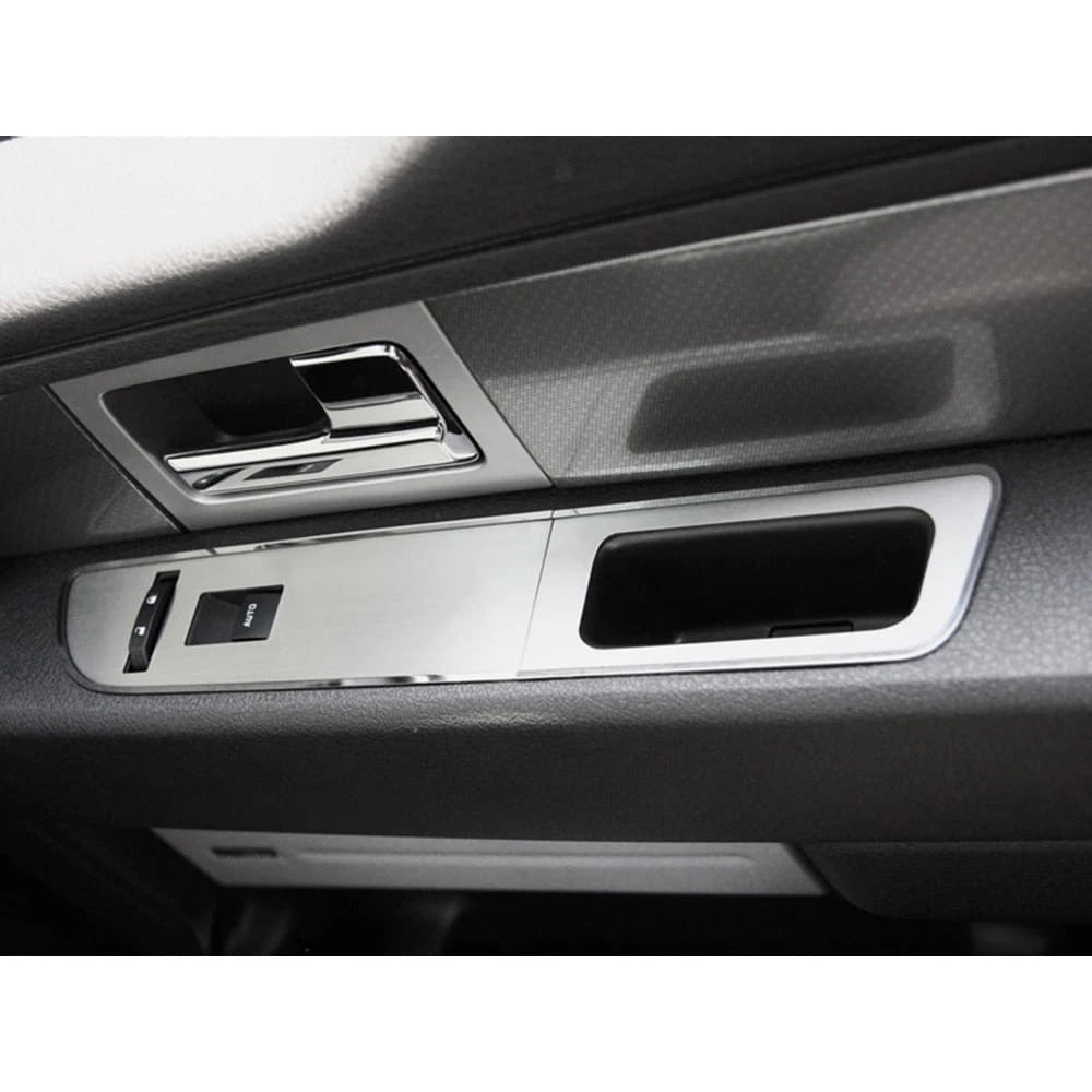 Brushed Stainless Door Arm Control Trim for 2010-2014 Ford F-150 Raptor