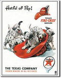 Vintage Replica Tin Metal Sign for Fire Chief Texaco Gasoline (827)