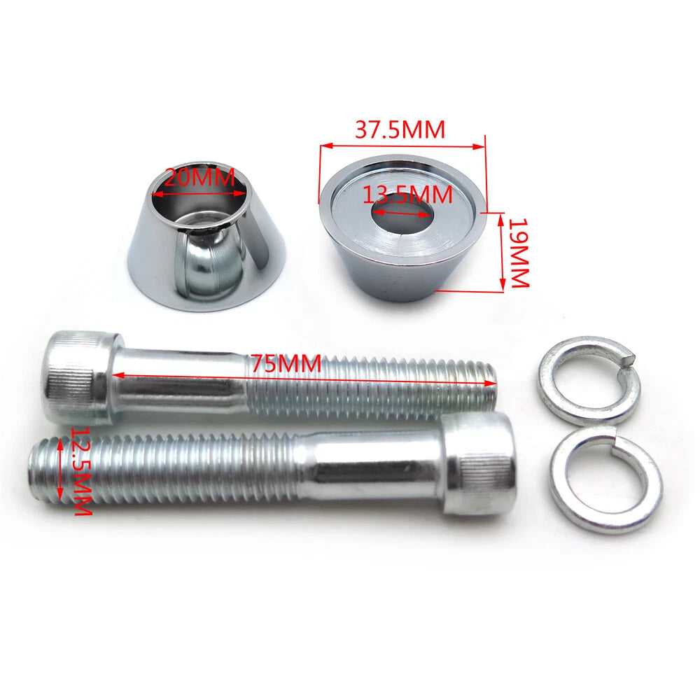Handlebar Riser Hardware for Harley Big Twin, Sportster (1984–2019)