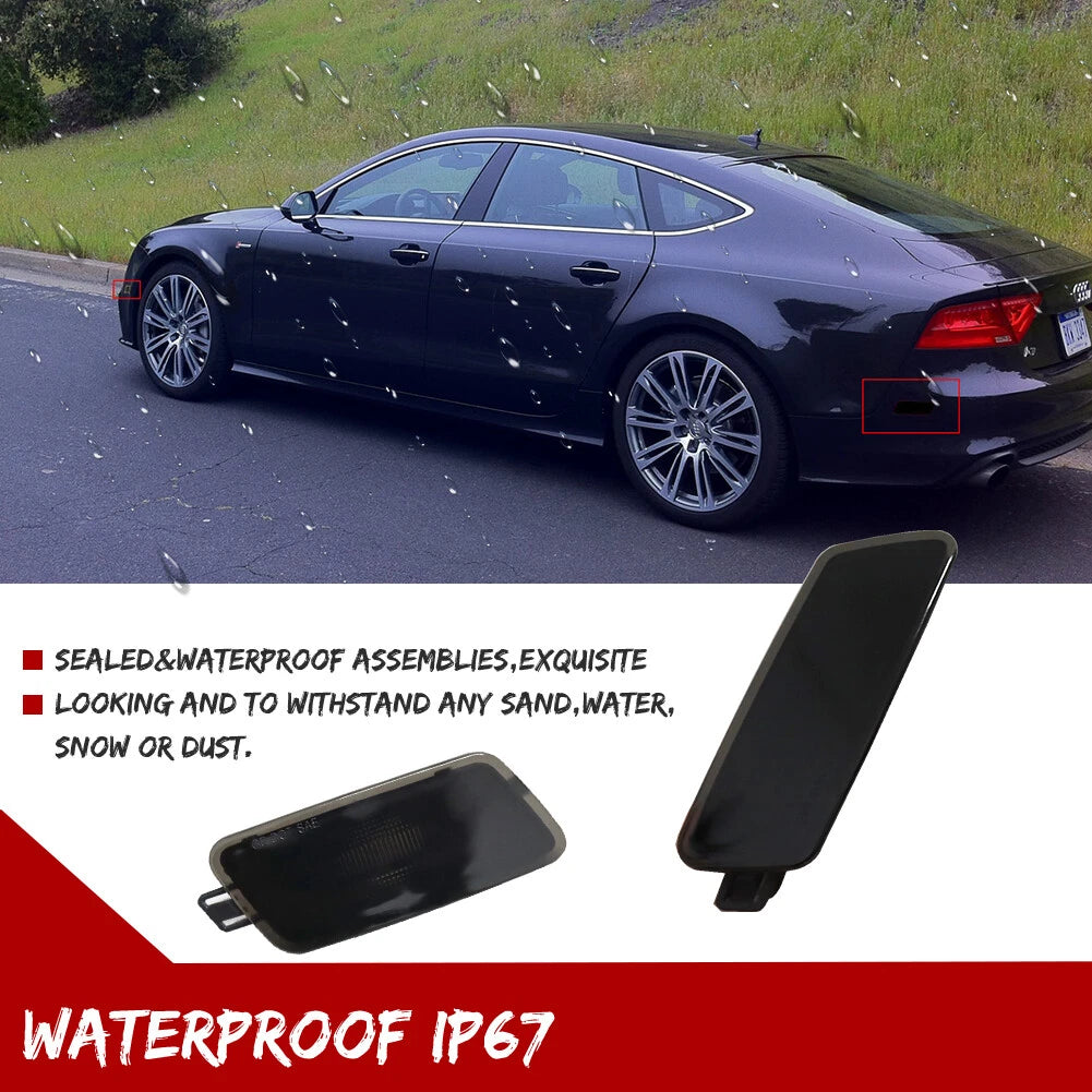 Smoked Rear Fender Side Marker Lights Kit for Audi A7 S7 RS7 (2012–2018)