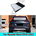 Rear Windshield Privacy Interior Sunshade Cover for Hyundai Kona (2018–2023)