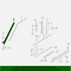 Right Front Windshield A Pillar Moulding for Land Rover Range Rover (2023)