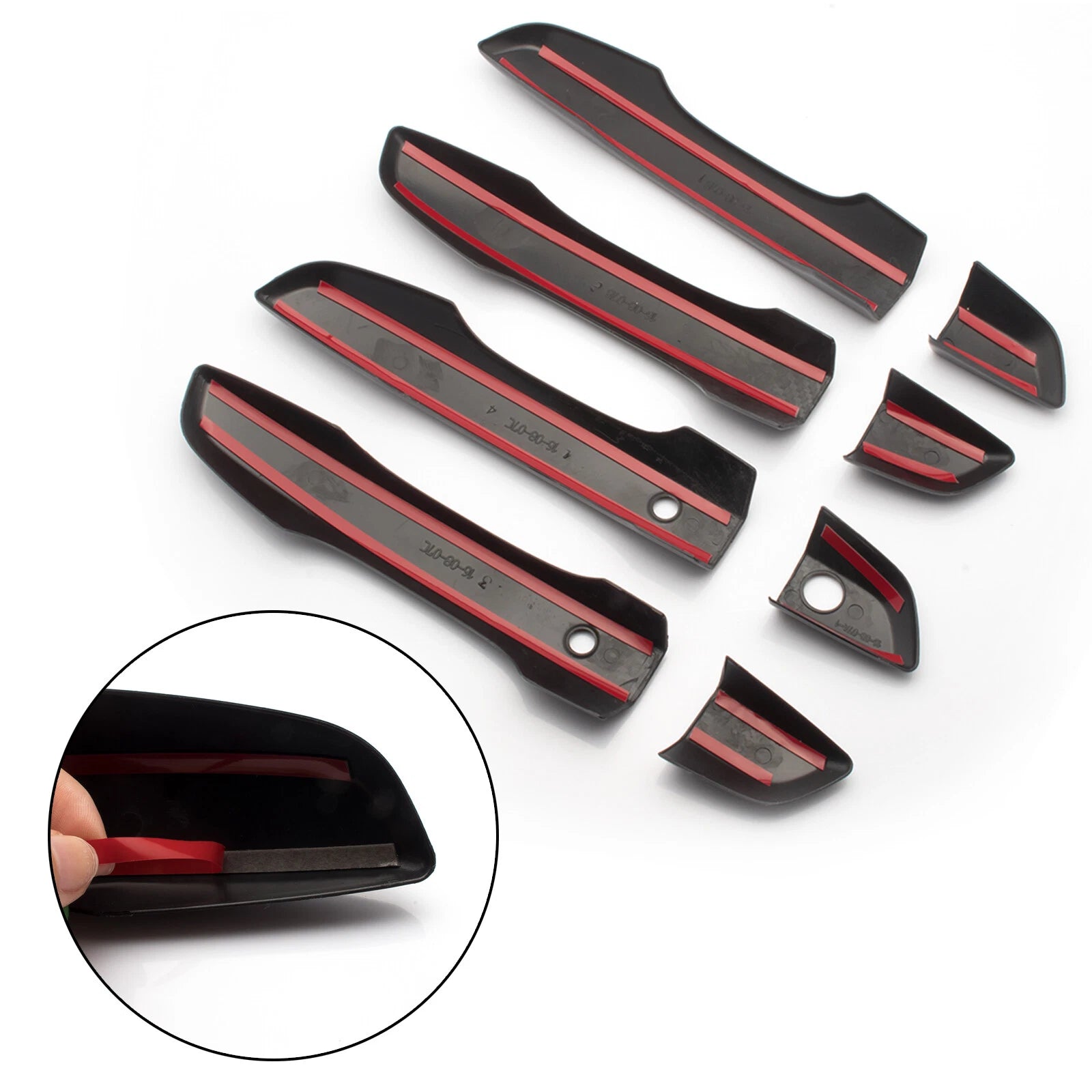 Carbon Style Door Handle Cover Trims for Honda Civic (2016-2021)