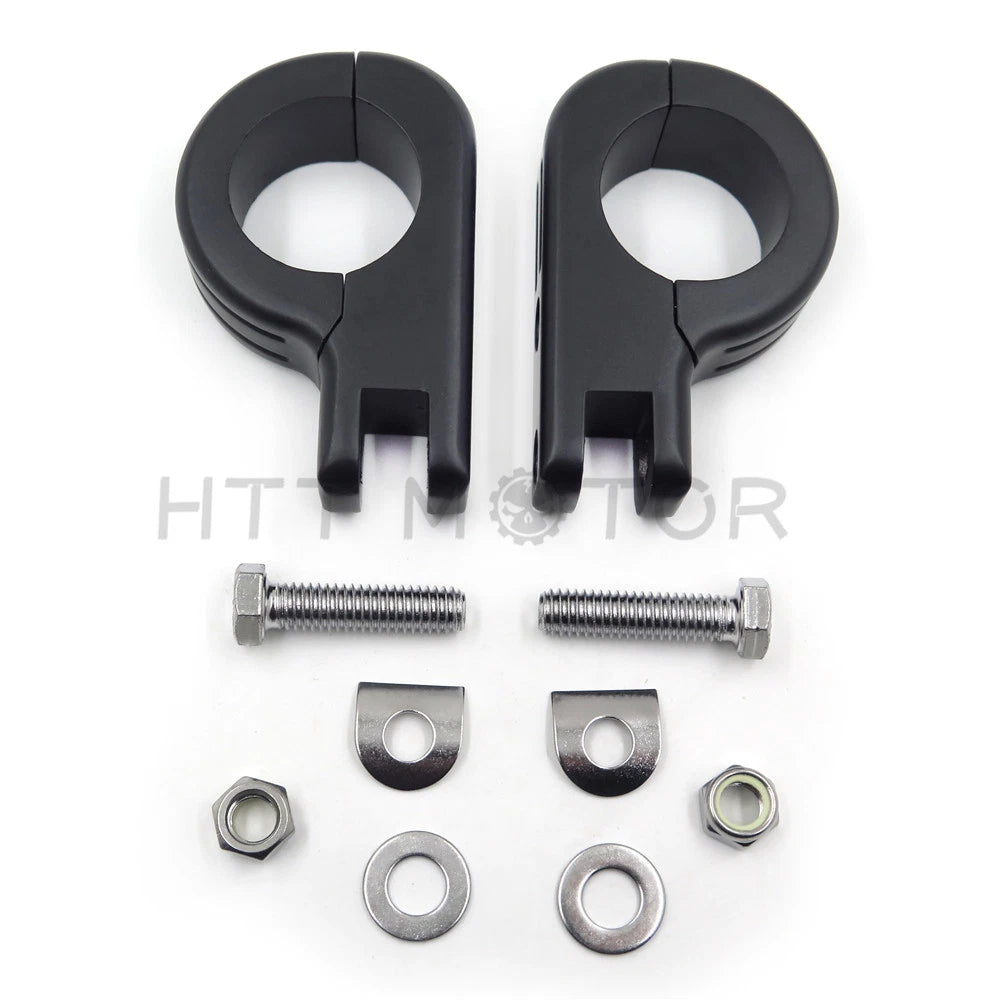 1.5" Bar Engine Crash Foot Peg Mount Footrest for Harley (Fits )