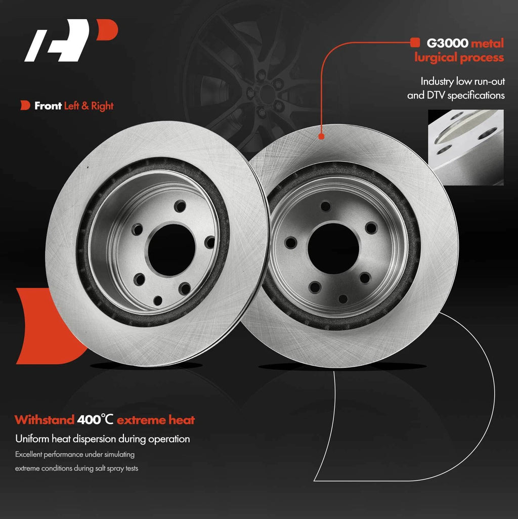 Rear Disc Brake Rotors for Infiniti EX35 EX37 G25 G35 M35 M45 (2008–2013)