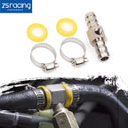 Fuel Pressure Gauge Sensor T-Fitting Adapter 1/2" with 1/8-27 NPT Port
