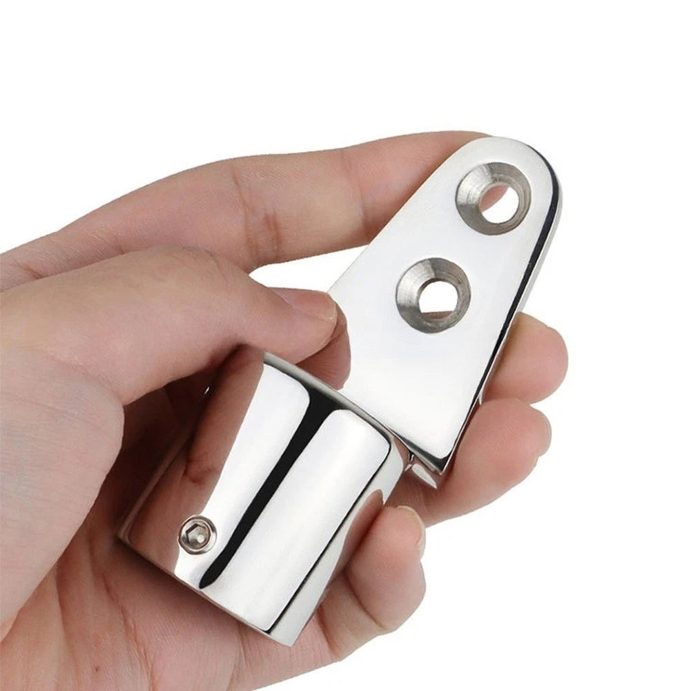 Sunshade bracket stanchion base for RV