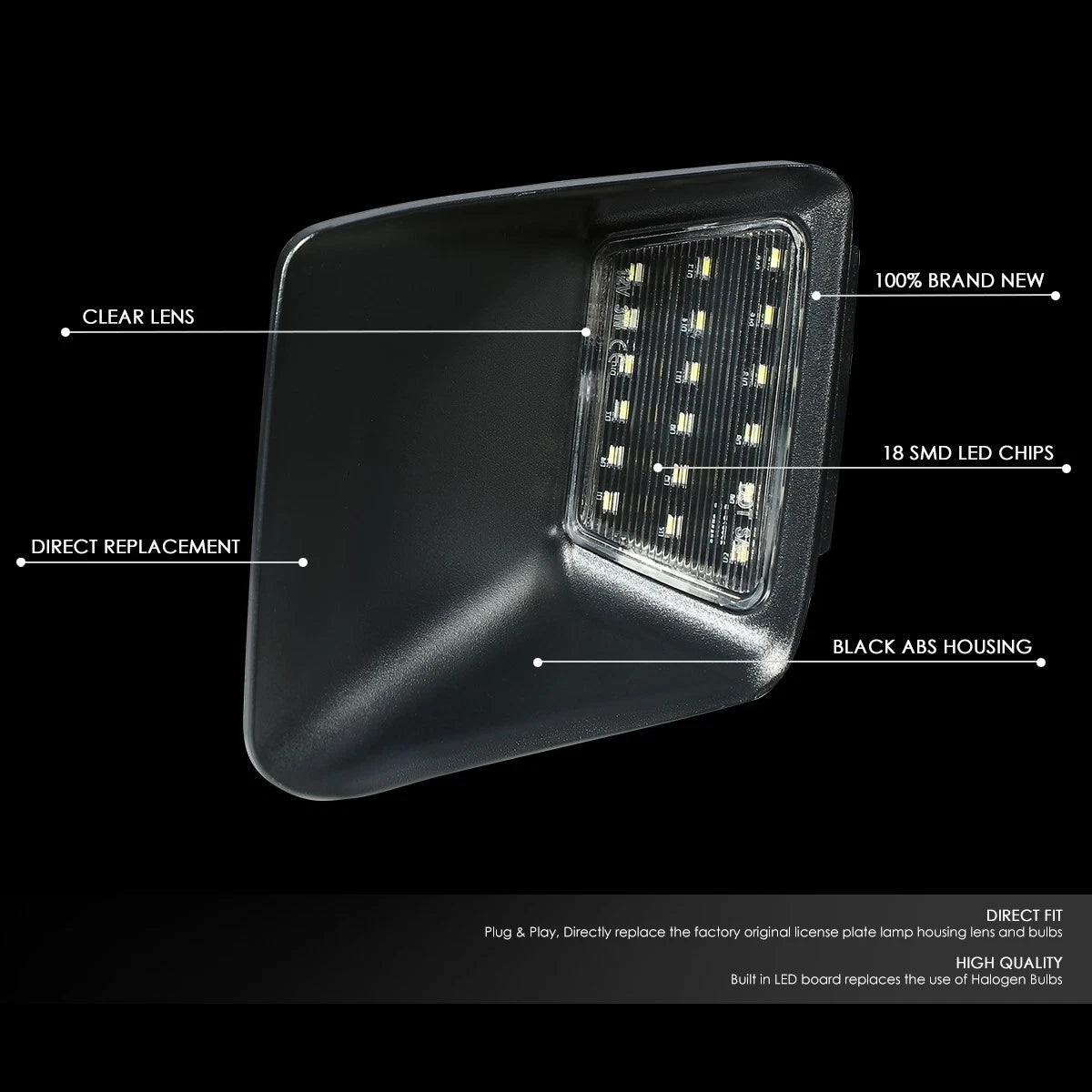 SMD LED License Plate Lights Assembly for Colorado Canyon (2004–2012)