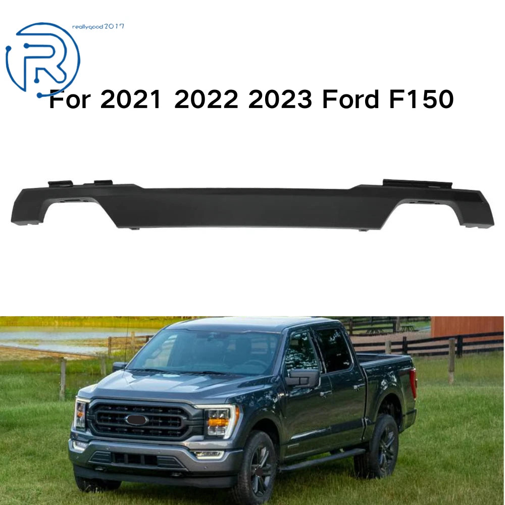 Front Lower Bumper Molding Trim for Ford F150 (2021–2023) - Gloss Black