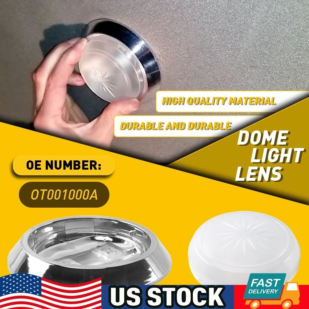 Roof Round Dome Light Lens Cover for Chevy Camaro/Firebird (1970–1981)