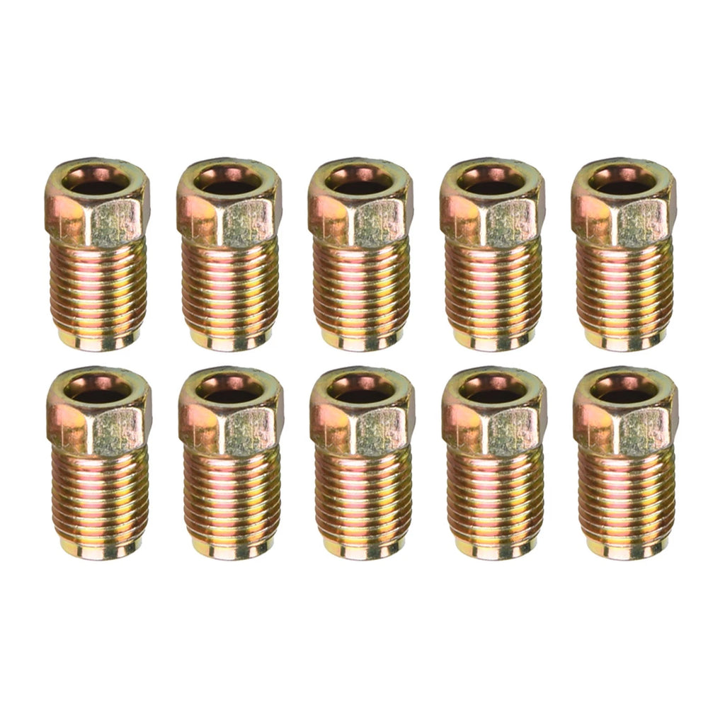 10pcs Bronze Tone Nuts for Cars, SUVs, Motorcycles, ATVs, Trucks