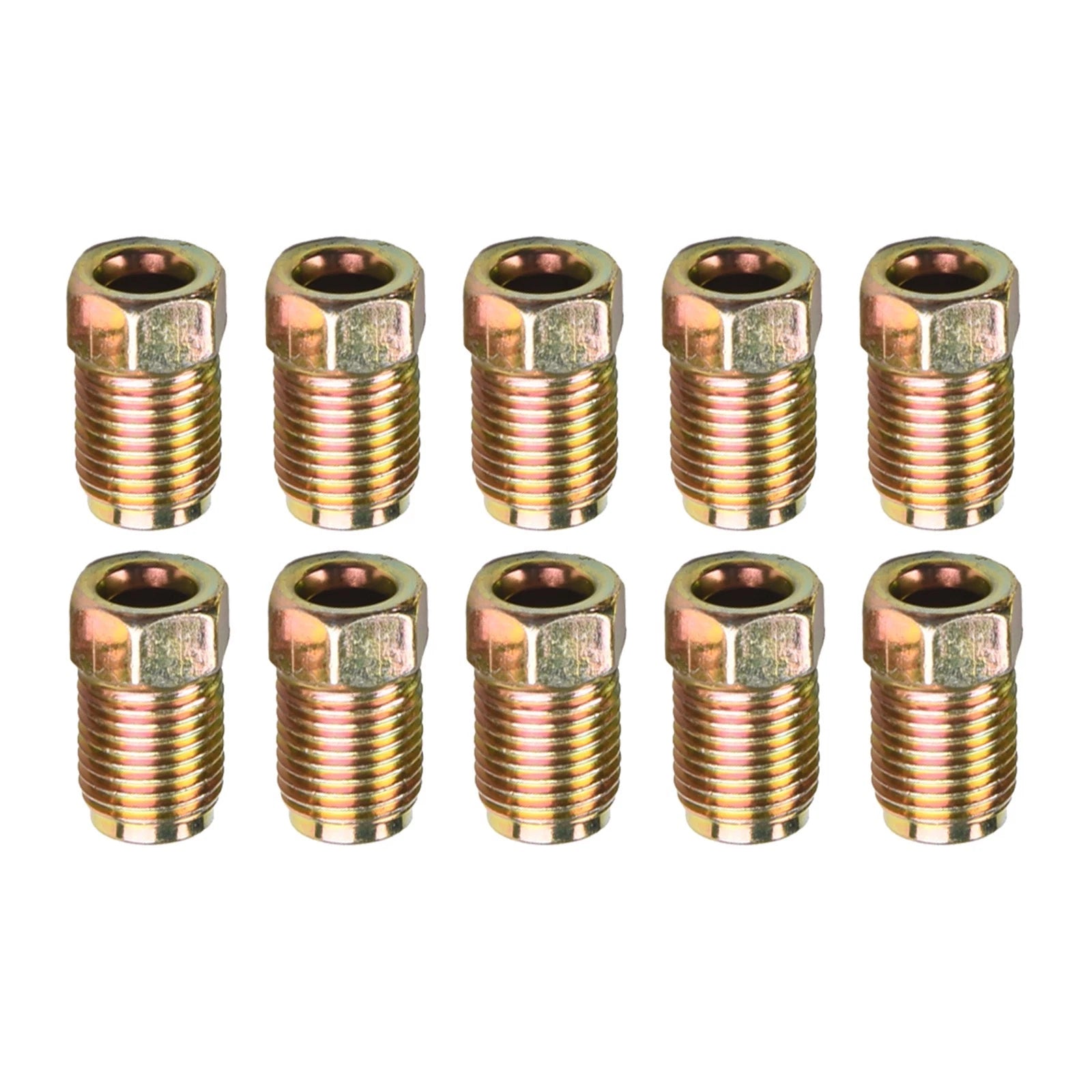 10pcs Bronze Tone Nuts for Cars, SUVs, Motorcycles, ATVs, Trucks