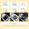 Chrome iDrive Multi Media Button Trim for BMW 1 3 4 5 6 X5 X6 (2000–2023)