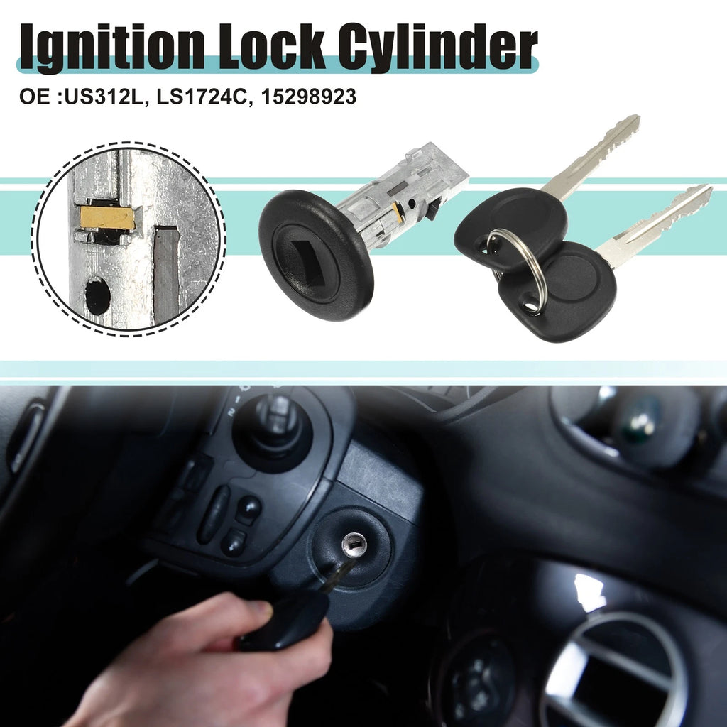 Ignition Switch Cylinder Lock Assembly for Chevrolet Avalanche 1500 (2002–2013) US312L