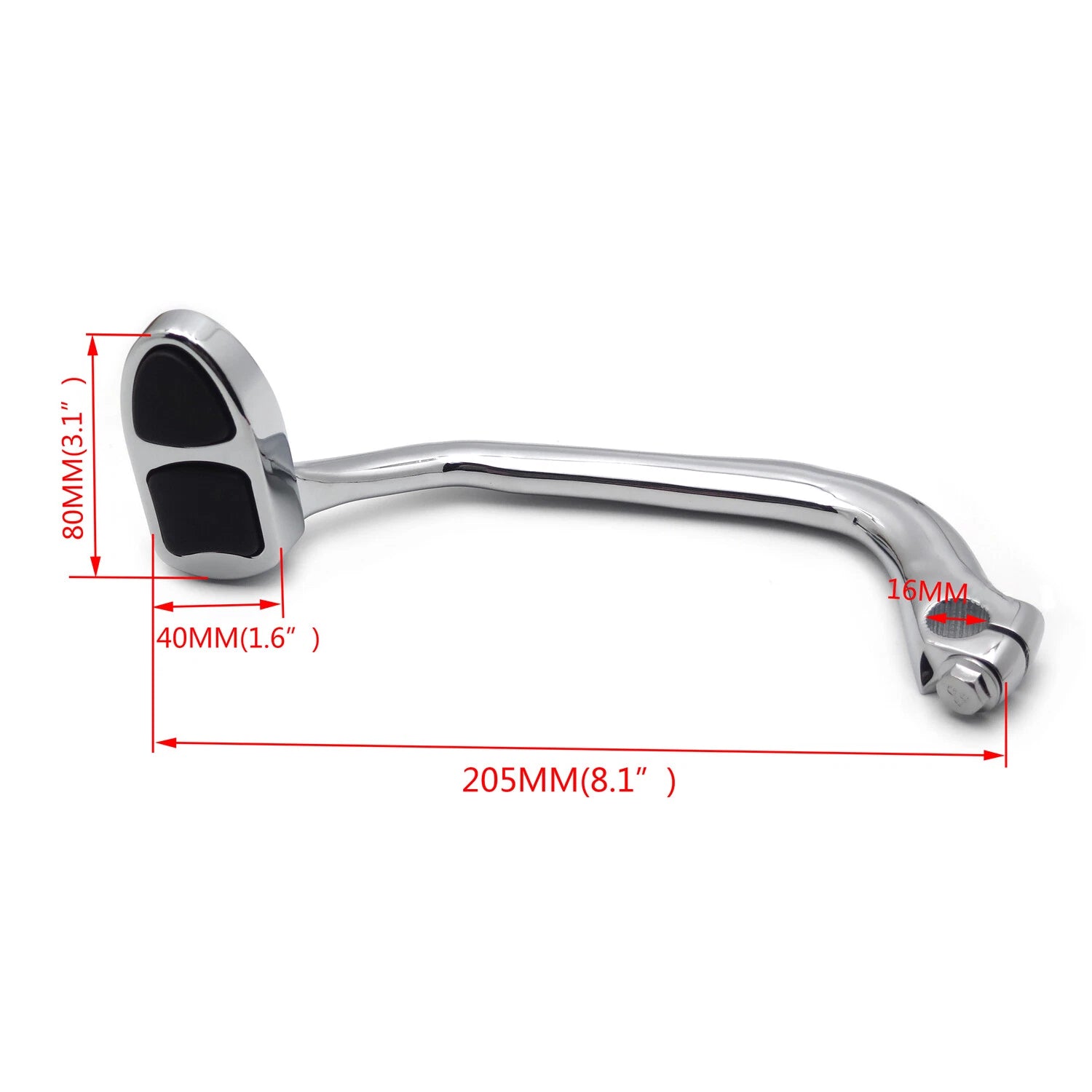 Chrome Brake Lever Pedal w/ Arm for Honda Goldwing (Replace #4038)