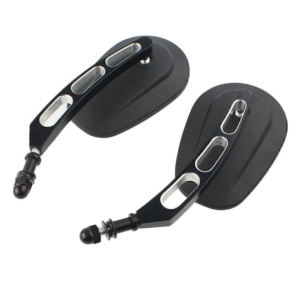 Matte Black Rearview Side Mirror for Harley Sportster 883, Softail, Dyna (2004-2023)