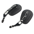 Matte Black Rearview Side Mirror for Harley Sportster 883, Softail, Dyna (2004-2023)