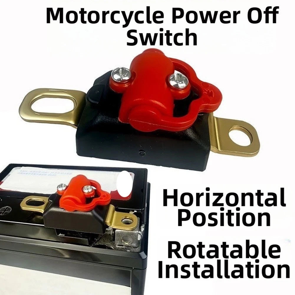 1For 2V 100A Motorcycle Power Switch Copper Brass Contacts Fixed Mount