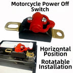 1For 2V 100A Motorcycle Power Switch Copper Brass Contacts Fixed Mount