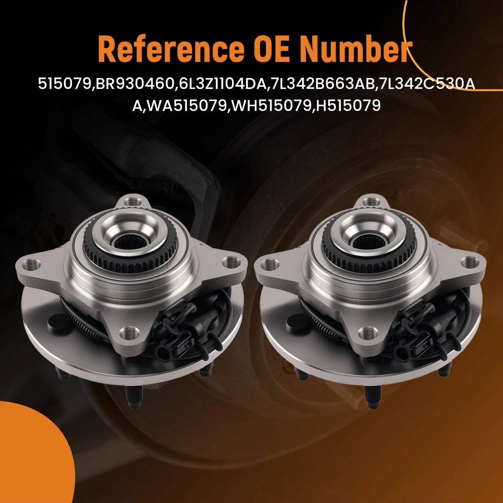Front Wheel Bearing Hub Assembly for Ford F-150 Mark LT 4WD (2006–2008)