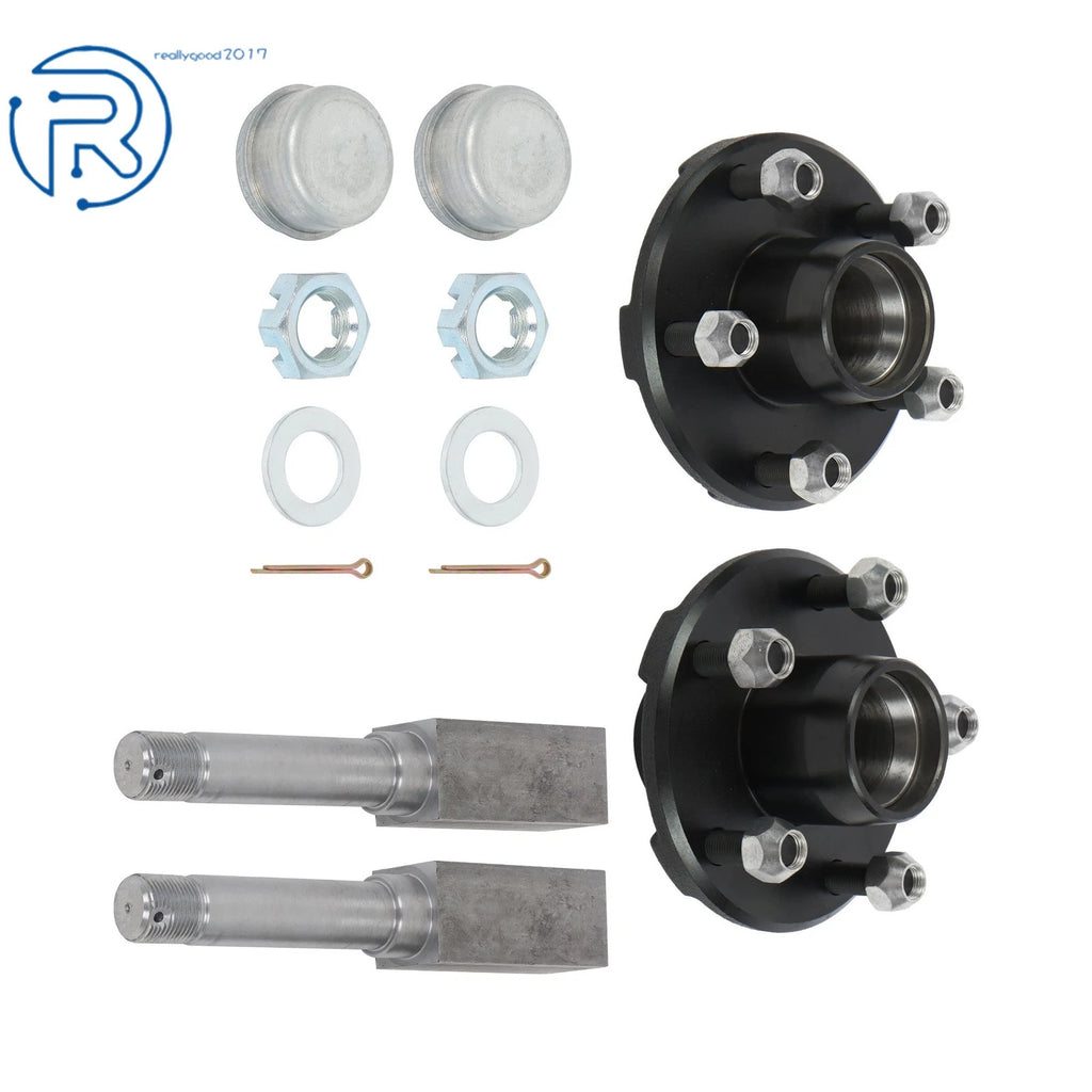 2 Pack Trailer Hub Kit for 5 on 4.5" Spindle (L44610)