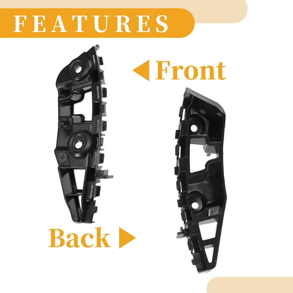 Set of 2 Front Bumper Support Brackets for Volkswagen Jetta (2015–2018)