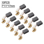 10Pcs Carbon Brushes for Angle Grinder (42mm)