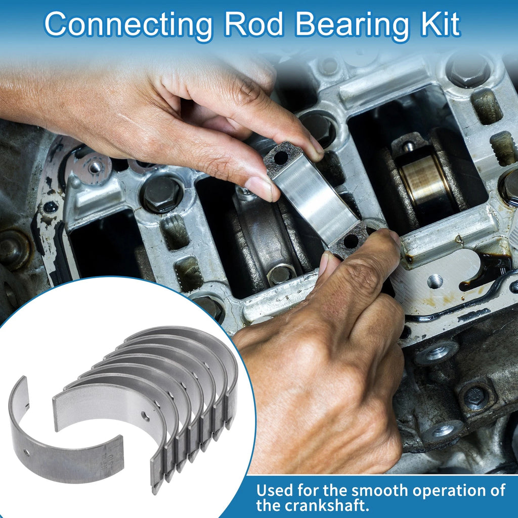 Set of 8 Connecting Rod Bearings for Mitsubishi L200 (MD071298)