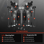 Set of 12 Sway Bar Links with Ball Joints for Hyundai Entourage (2007–2010)