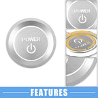Engine Start Stop Ignition Button Sticker for Honda Accord (2018–2022) Silver Tone
