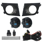 Pair Fog Light Assembly with Switch & Bezel for Nissan Versa (2007–2011)