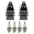 Set of 2 Ignition Coils & 4 NGK Platinum Spark Plugs for W202 C220 (1994–1996)