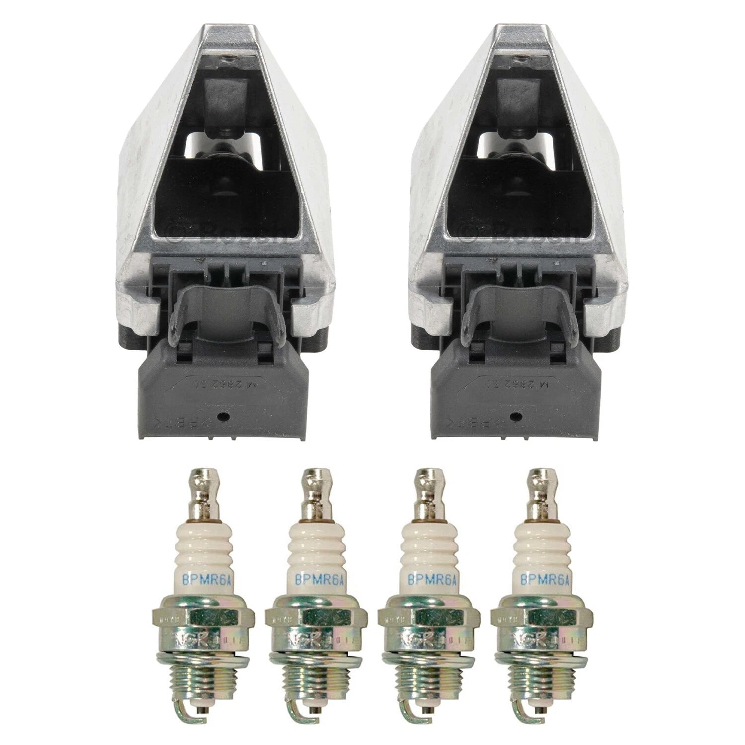 Set of 2 Ignition Coils & 4 NGK Platinum Spark Plugs for W202 C220 (1994–1996)