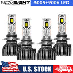 4X 9005 9006 LED Headlight Kit for NOVSIGHT (32000LM, 6500K)
