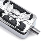 Wing Skull Zombie Foot Peg Pedal for Harley Davidson Dyna V-Rod Softail (1987–2014)