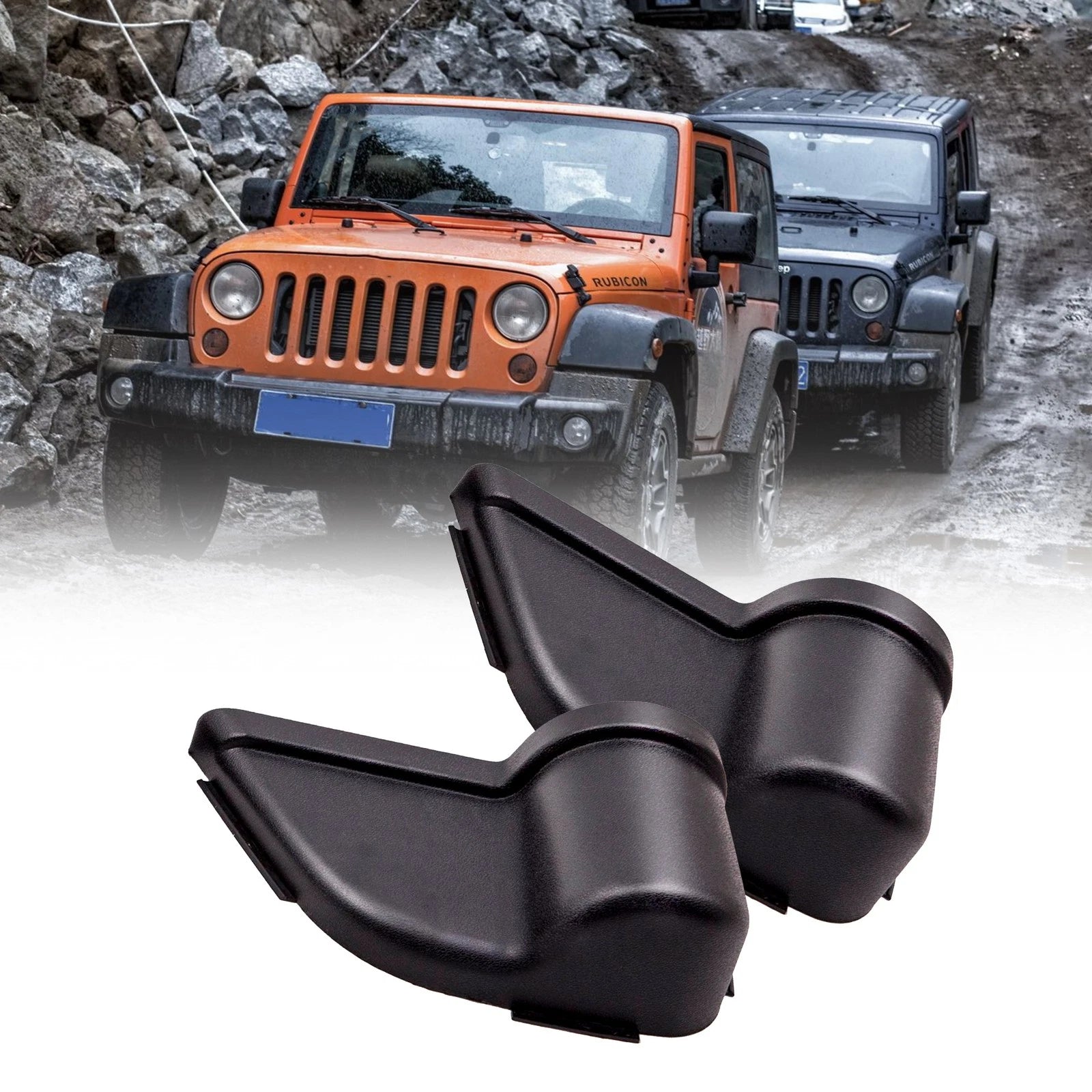 2X Door Storage Pockets Cup Holder Trash Can for Jeep Wrangler JK (2011–2017)