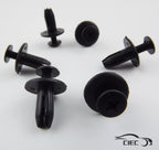 Set of 10 Push Plastic Rivets for Auto Car Door Fender (Universal)