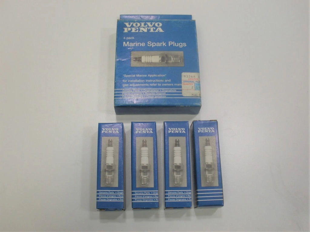 Set of 4 Ignition Spark Plugs for Volvo Penta 3851861-9 (Marine)