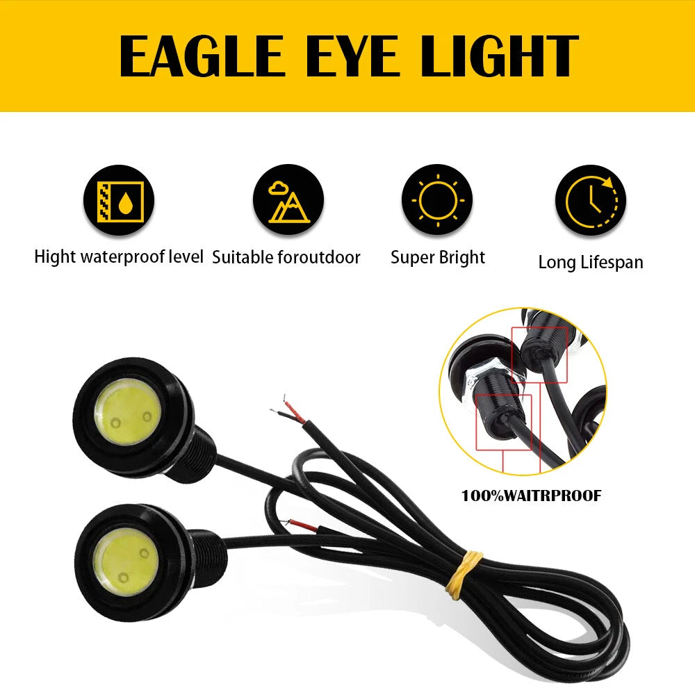 10x Eagle Eye LED Fog Lights for Car