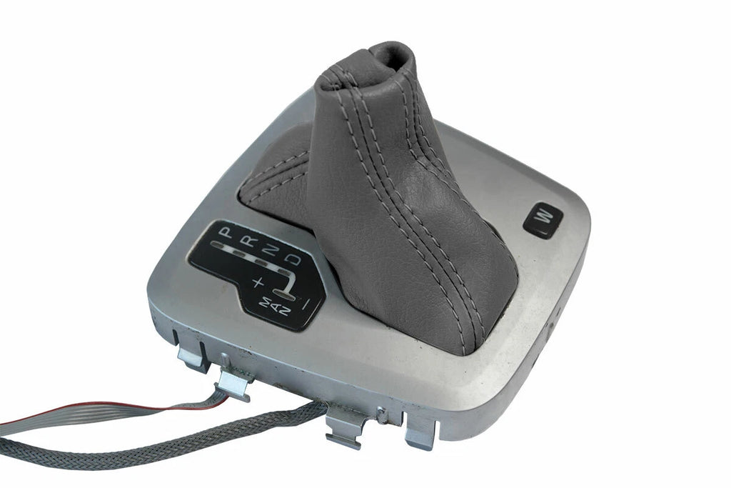 Leather Automatic Shift Boot Cover for Volvo XC90 (2003–2014) Gray
