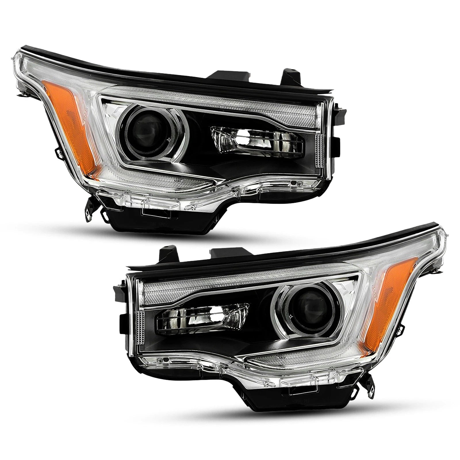 HID Projector Headlights w/LED DRL for GMC Acadia (2017–2019) Pair