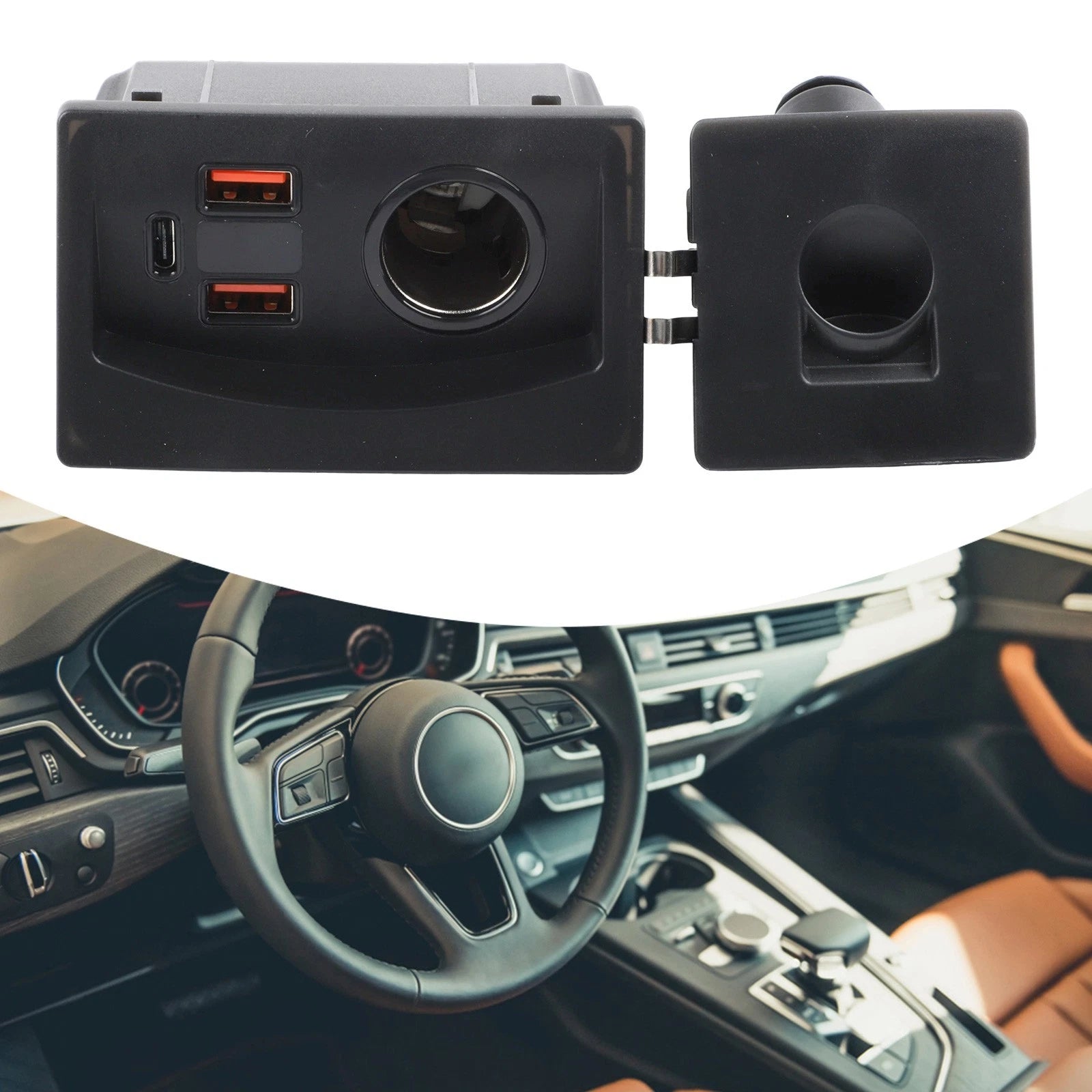 15W Wireless Charging Panel Fast Charger for Audi A4 A4L A5 S4 S5 Q5 (2010–2023)