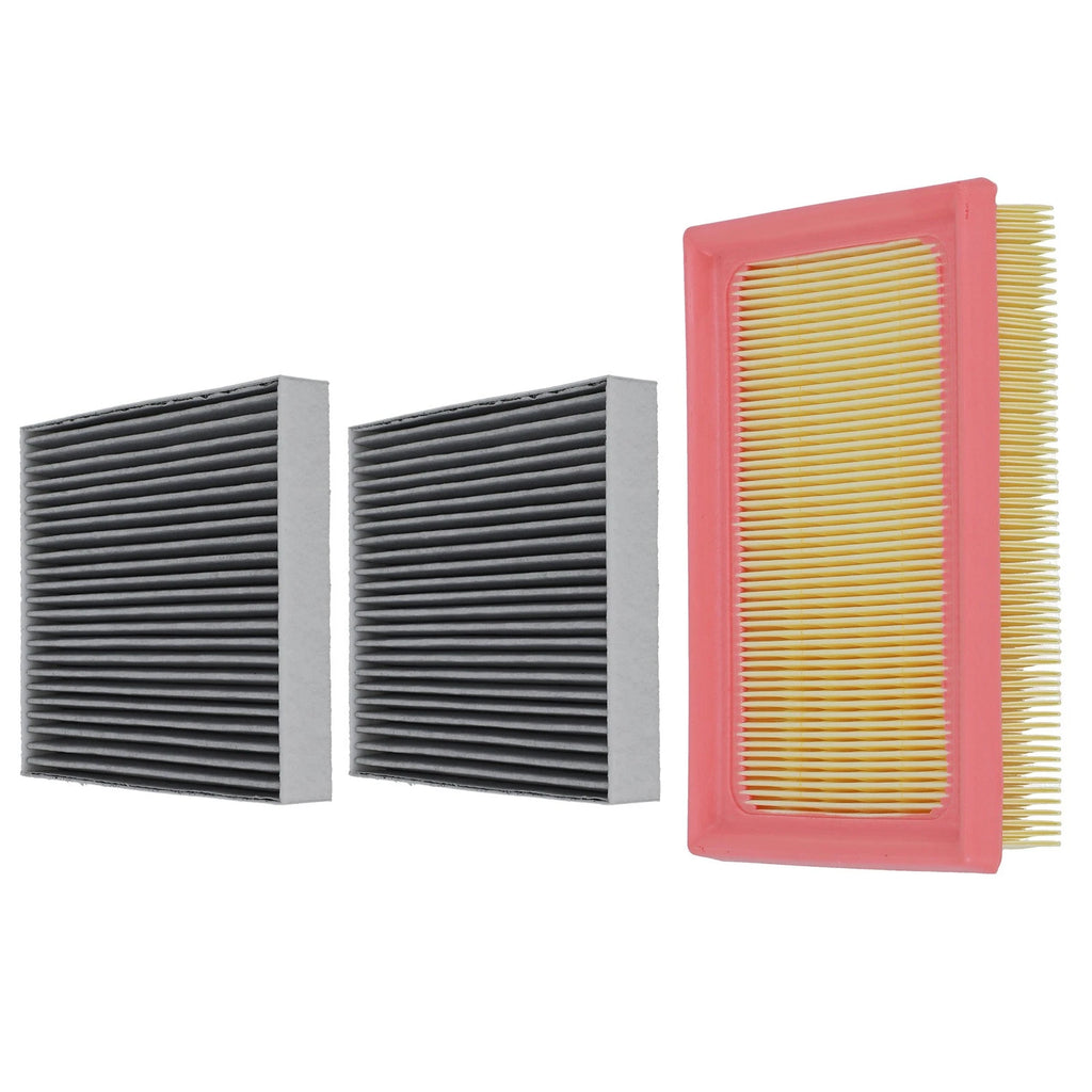 2 Activated Carbon Cabin & Engine Air Filters for Toyota Prius C (2012–2019)